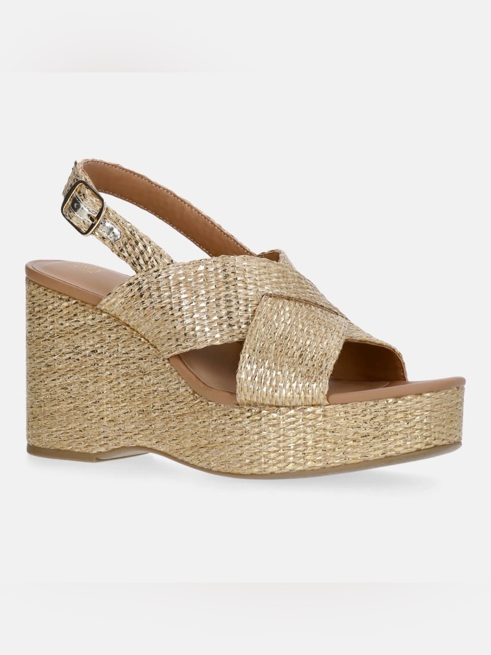 Time and Tru Crossband Wedge Sandal